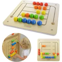 Masterkidz - Tabellone educativo da parete, labirinto con perline Montessori