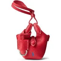 Ralph Lauren per donna. 427P17791003 Borsa a tamburo lucida (OSFA), Rosso, Casual, Pelle