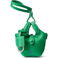Ralph Lauren per donna. 427P17791001 Borsa verde Shiny Drum (OSFA), Casual, Pelle