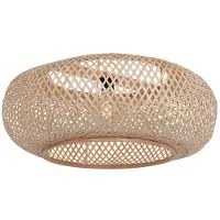 Steinhauer Lampada da terra a bracci Sparkled Light bianca/intreccio di bambù naturale