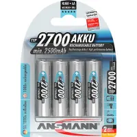 Ansmann Batterie Ricaricabili 1x4 2700 Mignon 2500mah Aa