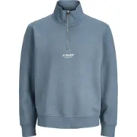 Jack & Jones Felpa Con Mezza Zip Stampato
