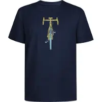 GreenBomb Bike Front Stamp Fusion T-Shirt T-shirt Uomo (XXL, blu)