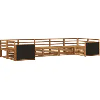 vidaXL Set da salotto da esterno , 7 pezzi, in legno massello di acacia naturale