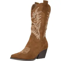 Salinyang Stivale da cowboy caramello