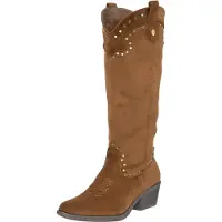 Salinyang Stivale da cowboy cognac / oro
