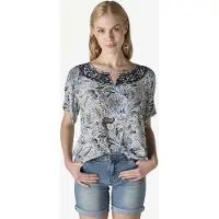 KOROSHI Camicia da donna navy / blu chiaro / grigio chiaro / nero