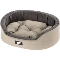 Ferplast Cuccia per cani Dandy, con cuscino removibile e lavabile, rivestimento in cotone morbido