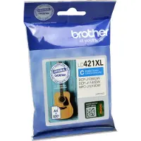 Brother Cartuccia stampante LC-421XLC - Ciano Alta capacità