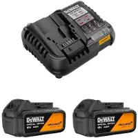 DeWalt Set di utensili elettrici McLaren (2 x 18 V 4,0 Ah + DCB1104)