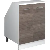 Vicco Mobile cucina sottotetto R-Line Grigio nobile 60 cm con 2 porte, corpio 60 cm profondità, Model 60116