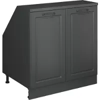 Vicco Mobile cucina sottotetto R-Line Antracite rustico 80 cm con 2 porte, corpio 60 cm profondità, Model 60156