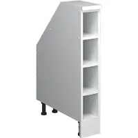 Vicco Mobile cucina sottotetto R-Line Bianco 15 cm con 4 scomparti, corpio 60 cm profondità, Model 60288