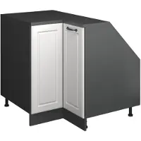 Vicco Mobile cucina angolare per sottotetto R-Line Bianco rustico 75.6 cm con 1 porta, corpio dell’armadio profondità 60 cm, Model 60086