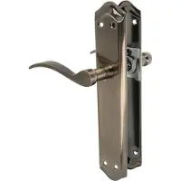 OEM Set di maniglie per porte di passaggio - elegante e confortevole - adatto per interni ed esterni - ottone color pelle - 256 x 48 mm