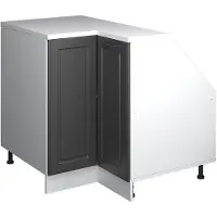 Vicco Mobile cucina angolare per sottotetto R-Line Antracite rustico 75.6 cm con 1 porta, corpio dell’armadio profondità 60 cm, Model 60363