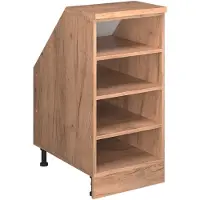 Vicco Mobile cucina sottotetto R-Line Rovere dorato 40 cm con 4 scomparti, corpio 60 cm profondità, Model 60206