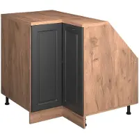 Vicco Mobile cucina angolare per sottotetto R-Line Antracite rustico 75.6 cm con 1 porta, corpio dell’armadio profondità 60 cm, Model 60399