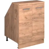 Vicco Mobile cucina sottotetto R-Line Rovere dorato 60 cm con 2 porte, corpio 60 cm profondità, Model 60427