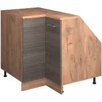 Vicco Mobile cucina angolare per sottotetto R-Line Grigio nobile 75.6 cm con 1 porta, corpio dell’armadio profondità 60 cm, Model 60474