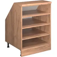 Vicco Mobile cucina sottotetto R-Line Rovere dorato 60 cm con 4 scomparti, corpio 60 cm profondità, Model 60245
