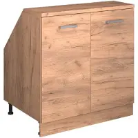 Vicco Mobile cucina sottotetto R-Line Rovere dorato 80 cm con 2 porte, corpio 60 cm profondità, Model 60236