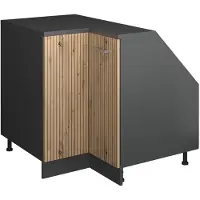 Vicco Mobile cucina angolare per sottotetto R-Line Rovere artigianale 75.6 cm con 1 porta, corpio dell’armadio profondità 60 cm, Model 60240