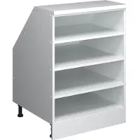 Vicco Mobile cucina sottotetto R-Line Bianco 60 cm con 4 scomparti, corpio 60 cm profondità, Model 60326