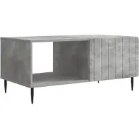 Syfax Tavolino da salotto Grigio Cemento 90 x 50 x 40 cm