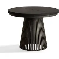 Alpi Möbel Tavolo da Pranzo Allungabile, Tavolo da Cucina Rotondo, Stabile Costruzione con Gambe in Metallo, Diametro 100 cm, Painflow, Collezione Nero