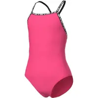 Arena Girl's Solid Swimsuit Costume intero Bambini (140, fuchsia)