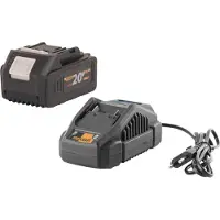 Procraft Starter Pack 20 V 20/2,4 A Caricabatterie + 1x 20/4 Batteria 4,0 Ah