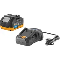 Procraft Set iniziale 20 V 20/4A Caricabatterie rapido + 1x 20/4 Batteria industriale 4,0 Ah