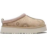 Ugg per donna. 1178193 Zoccoli in pelle marrone chiaro Tazz Sun Stitch (40), 3 a 5cm, Nessuno, Casual