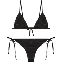 Emporio Armani per donna. EW000786_AF20255 Bikini nero in lurex (M), Beachwear, Poliamide