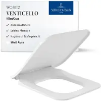 Villeroy & Boch Venticello Siège de WC Slimseat, Wrapover, 379x454x49mm, blanc alpin, 9M79S101, 9M79S101