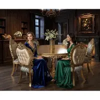 Xl Moebel Gmbh Tavolo da pranzo classico dal design elegante per sale da pranzo di classe