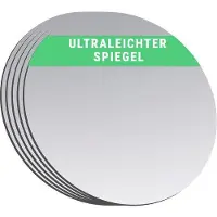 OEM Specchio in acrilico bifacciale, ideale per il bricolage, i bambini, la decorazione, il fai da te, il portafoglio, i cosmetici, le borse – 7,0 cm (rotondo), 5 pezzi