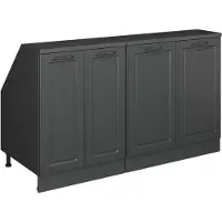 Vicco Mobile cucina sottotetto R-Line Antracite rustico 140 cm Set di 2 carcasse armadio profondità 60 cm, Model 60135