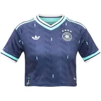 Adidas T-shirt Away Crop Germany Football Jersey donne - Blu - EU S