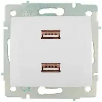 Big Buy Cooking Caricatore doppio USB 230V 5V 4200mA Bianco IT EMPOTRAR ERP2USB S.Europe SOLERA