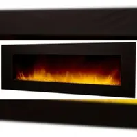 Chemin†™Arte - Camino elettrico da parete Volcano 5XL 180 cm con effetto fiamme LED, riscaldamento programmabile, telecomando