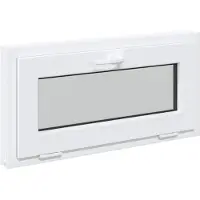 VD Home Furnishing Finestra per cantina RISOR, 80 x 40 cm, PVC e vetro
