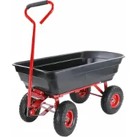 YATO Carrello da giardino/ribaltabile Awtools a 4 ruote, 75 l