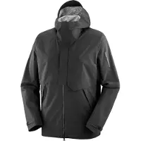 Salomon - Giacca traspirante e impermeabile - Outerpath Pro 2.5L Jkt M Deep Black per Uomo - Taglia S - Nero