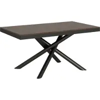 Itamoby - Tavolo allungabile 160/264x90 cm Famas Evolution noce telaio e gambe antracite