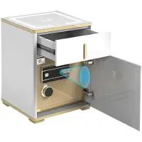 Extralink cassaforte elettronica integrata in un moderno comodino