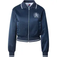 Tommy Hilfiger Collar Satin Varsity Jacket Dark Night Navy Taglia: S | Bomber Outlet | Donna | Nero