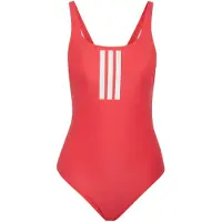 Adidas Costume intero sportivo '3-Stripes V-Back' rosso / bianco