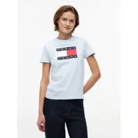 Tommy Hilfiger Regular Flag Ss Tee Kingly Blue Taglia: S | Maglie Sportivi Outlet | Donna | Blu